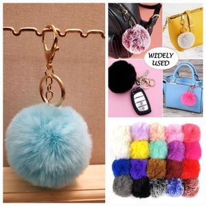 Cute Fashion Faux-Fur Puff Ball